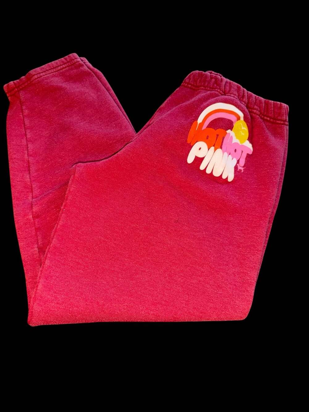Vintage y2k PINK Victoria's Secret hot hot pink oversized sweat pants sz XS